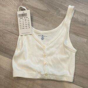 Brandy Melville button down tank